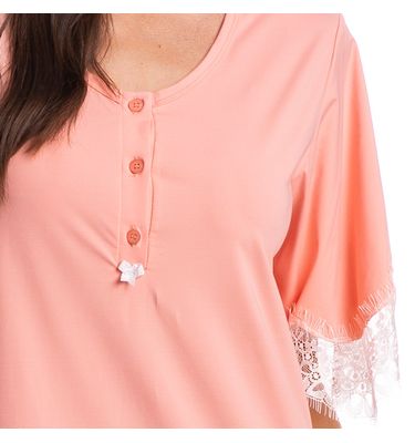 Camisão Curto Com Abertura Com Renda Lana - Imagem 5 - Mobile