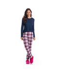 Pijama-Feminino-Longo-Xadrez-Leticia