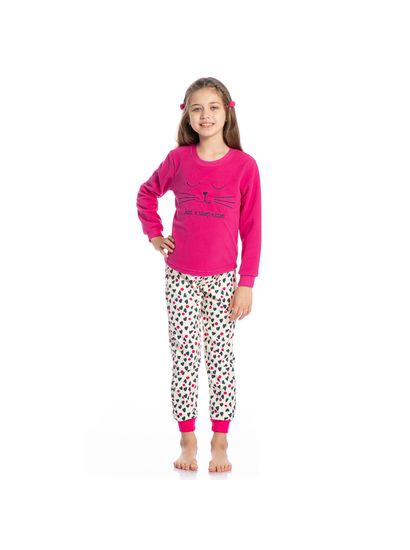 Pijama Larissa Soft Longo Infantil - Imagem 3 - Desktop