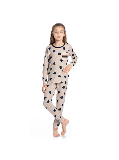 Pijama Infantil Feminino Longo Lile - Imagem 3 - Desktop
