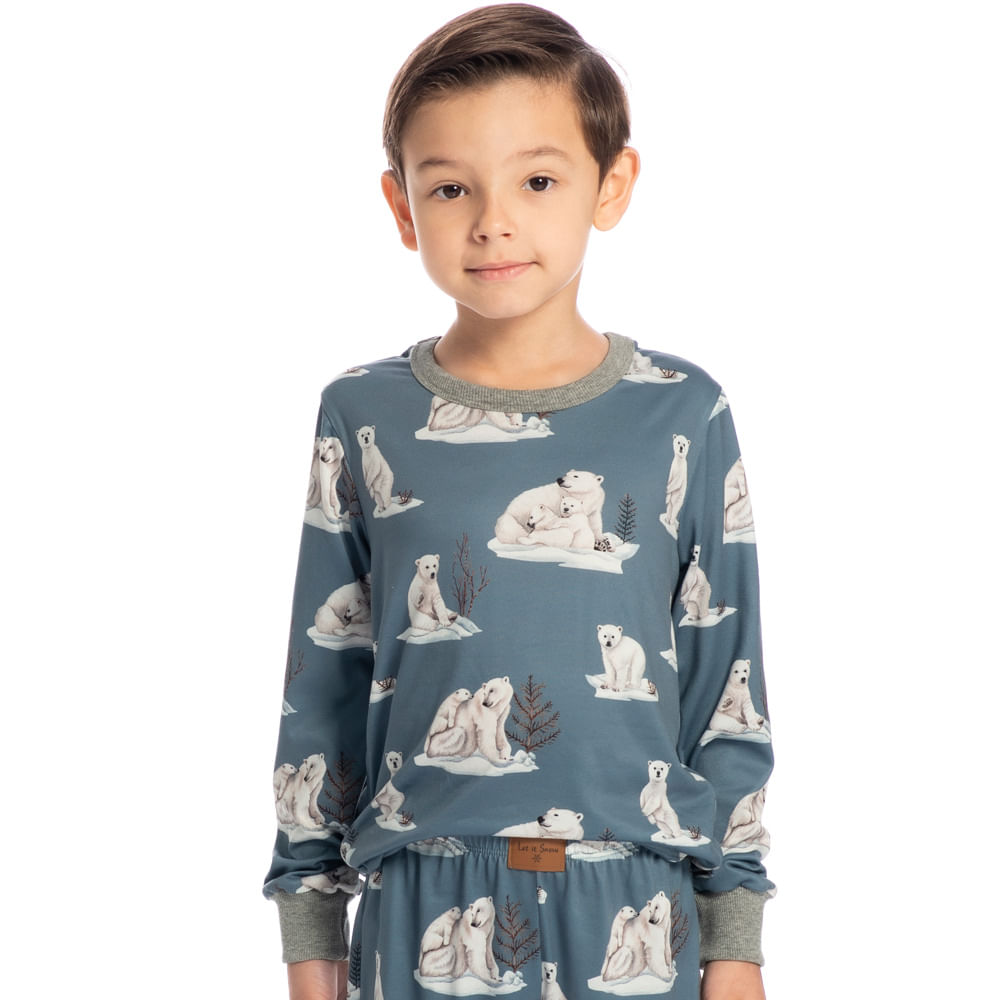 Pijama-Infantil-Unissex-Longo-Polar