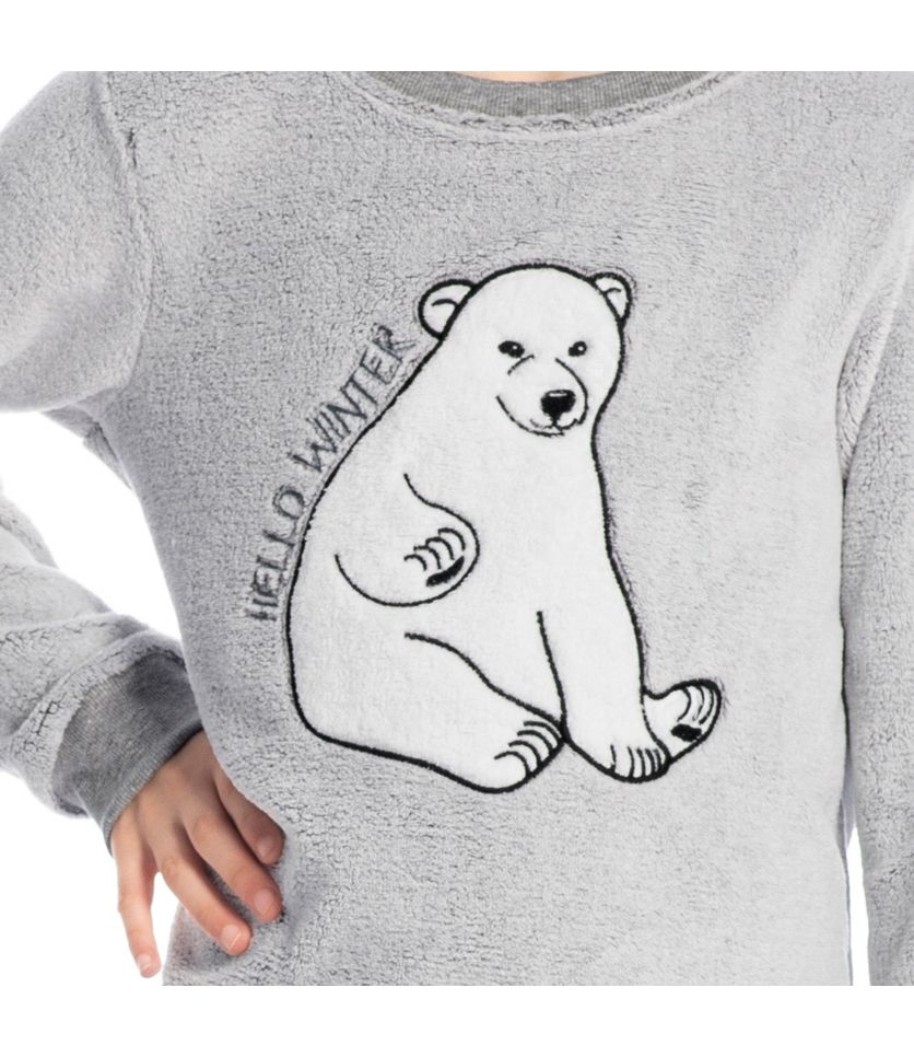 Pijama Infantil Unissex Longo Soft Polar - Imagem 5 - Desktop