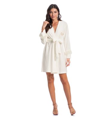 Robe Feminino Em Plush Com Pelo Elegância - Imagem 3 - Mobile