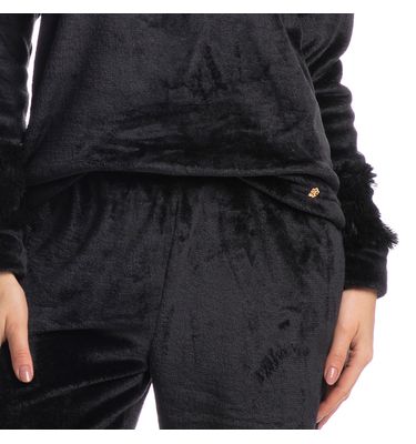 Pijama Feminino Longo Em Fleece Gigi - Imagem 5 - Mobile