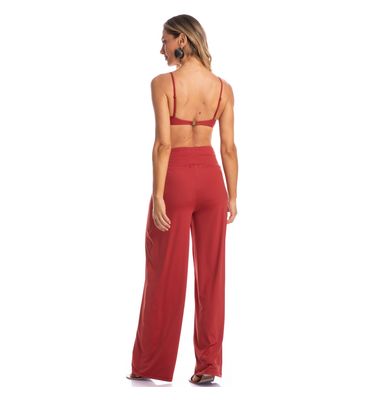 Calça Feminina Com Cós Franzido Jeri - Imagem 4 - Mobile