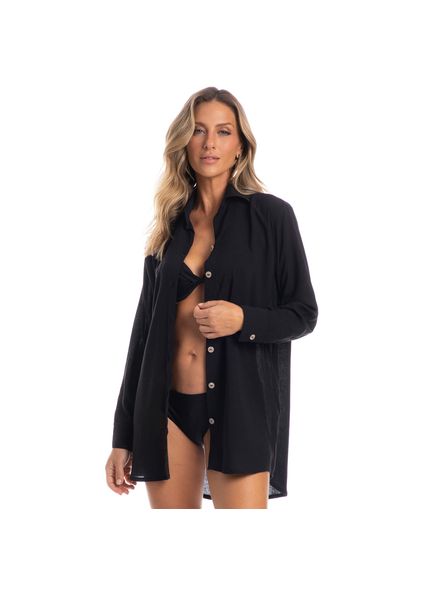 Camisa Feminina Maragogi Elis Preto - Imagem 1