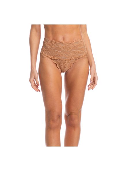 Calcinha Compress Slim Power Em Renda Naomi Bege - Imagem 1