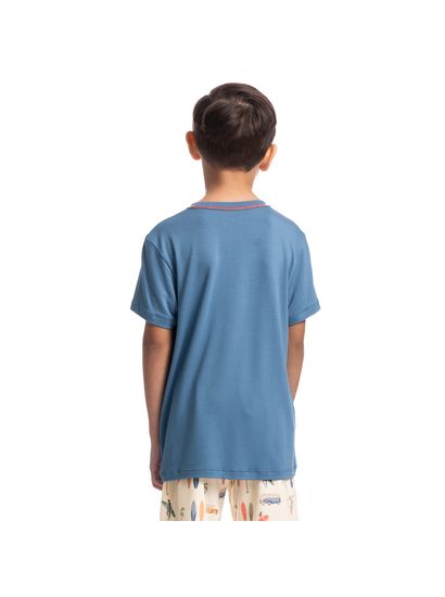 Pijama Masculino Curto Infantil Surf Tombini - Imagem 2 - Desktop