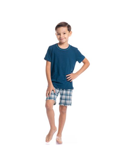 Pijama Masculino Curto Infantil Sunny Tombini - Imagem 3 - Desktop