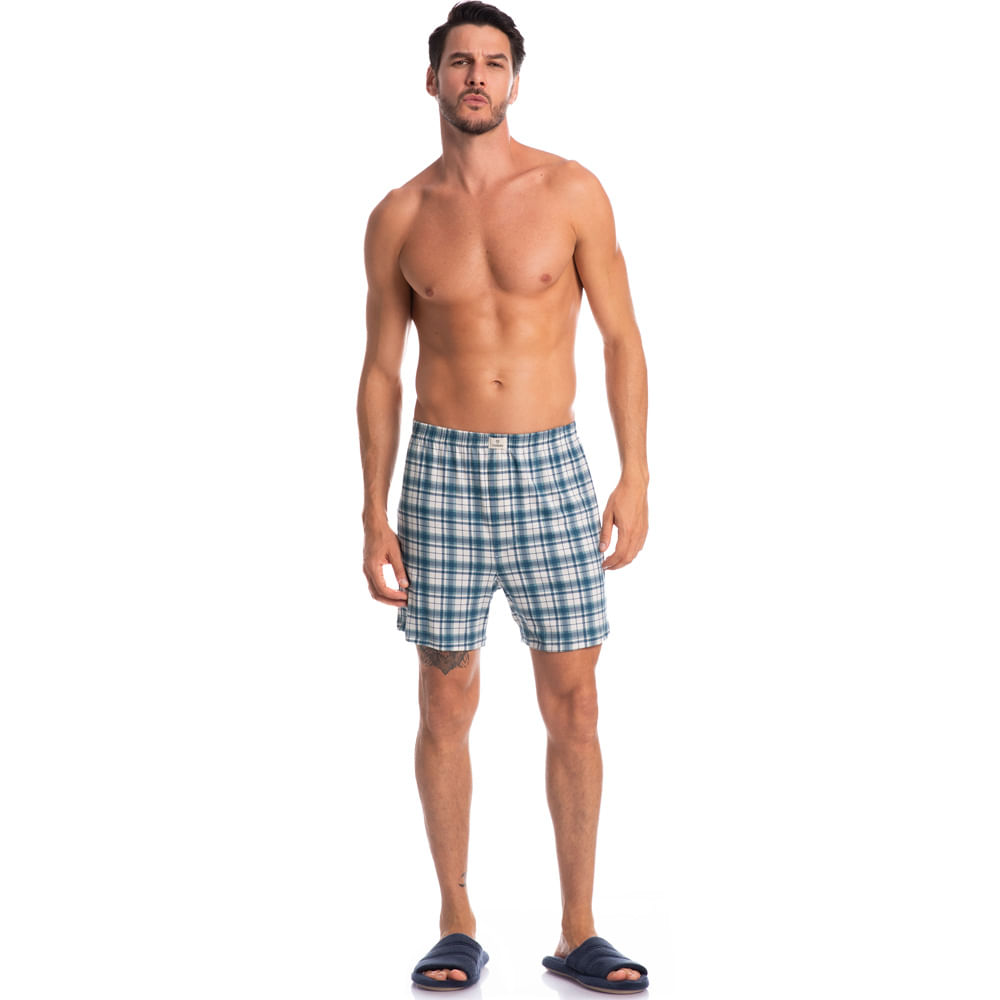 Boxer Masculina Xadrez Sunny - Imagem 3 - Mobile