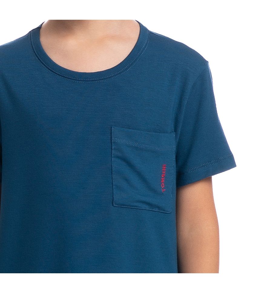 Pijama Masculino Curto Com Bolso Infantil Summer Tombini - Imagem 5 - Desktop