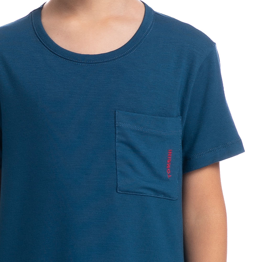 Pijama Masculino Curto Com Bolso Infantil Summer Tombini - Imagem 5 - Mobile