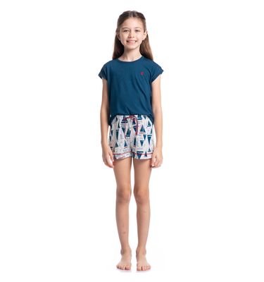 Pijama Feminino Infantil Curto Summer - Imagem 3 - Mobile
