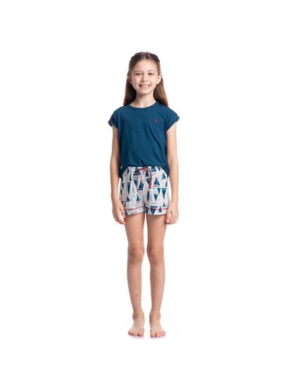Pijama Feminino Infantil Curto Summer - Imagem 3 - Desktop