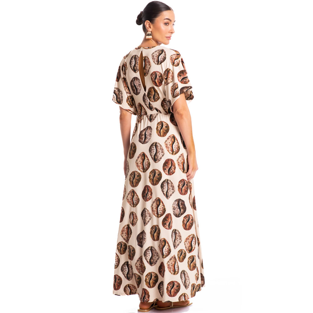 Vestido Com Manga Conchas - Imagem 4 - Mobile