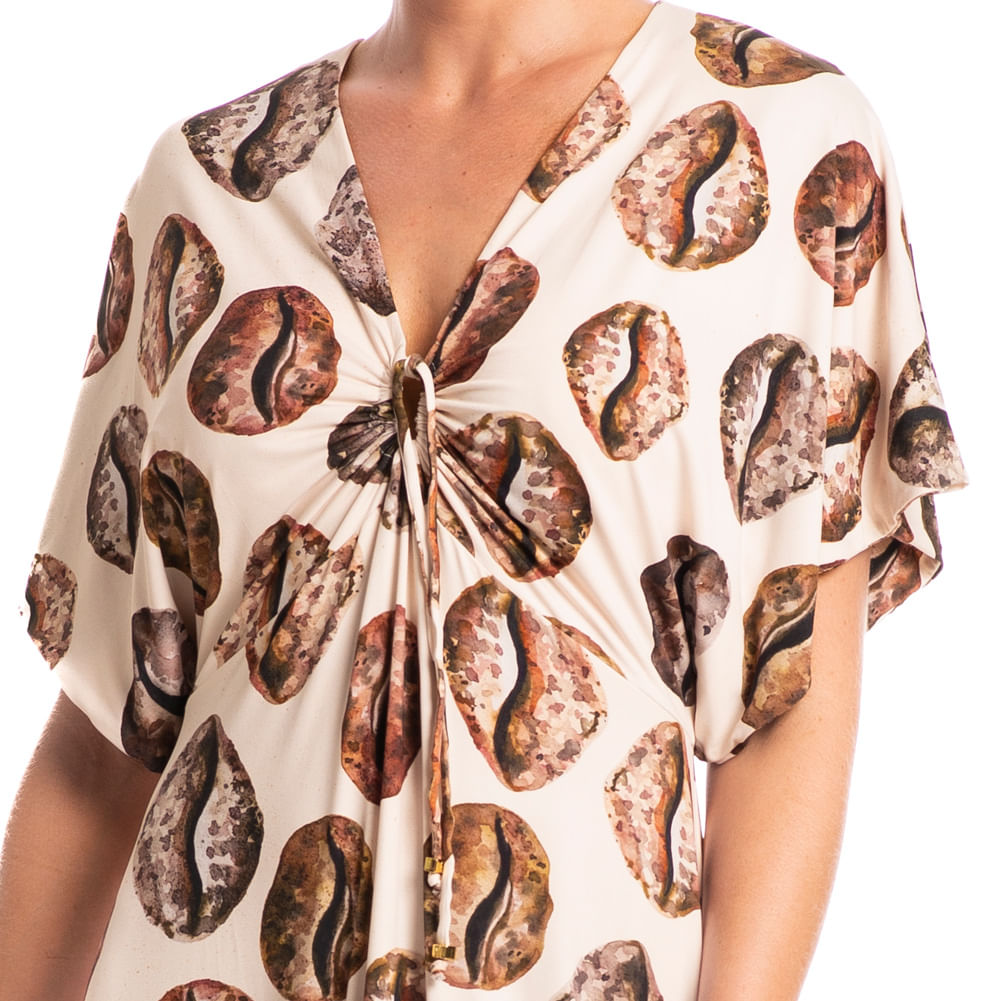 Vestido Com Manga Conchas - Imagem 5 - Mobile
