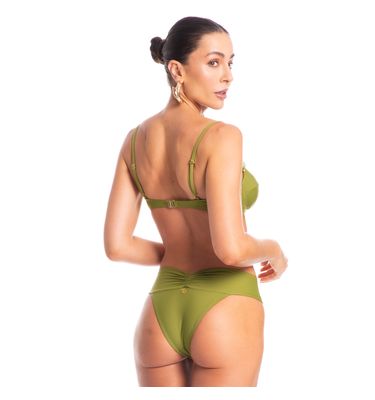 Biquíni Aro Corset Transpassada Média Pistache - Imagem 2 - Mobile