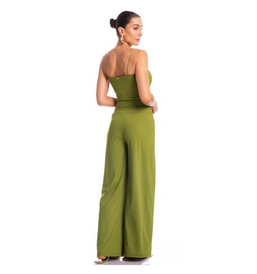 Blusa Franzida Com Alça Pistache - Imagem 4 - Mobile