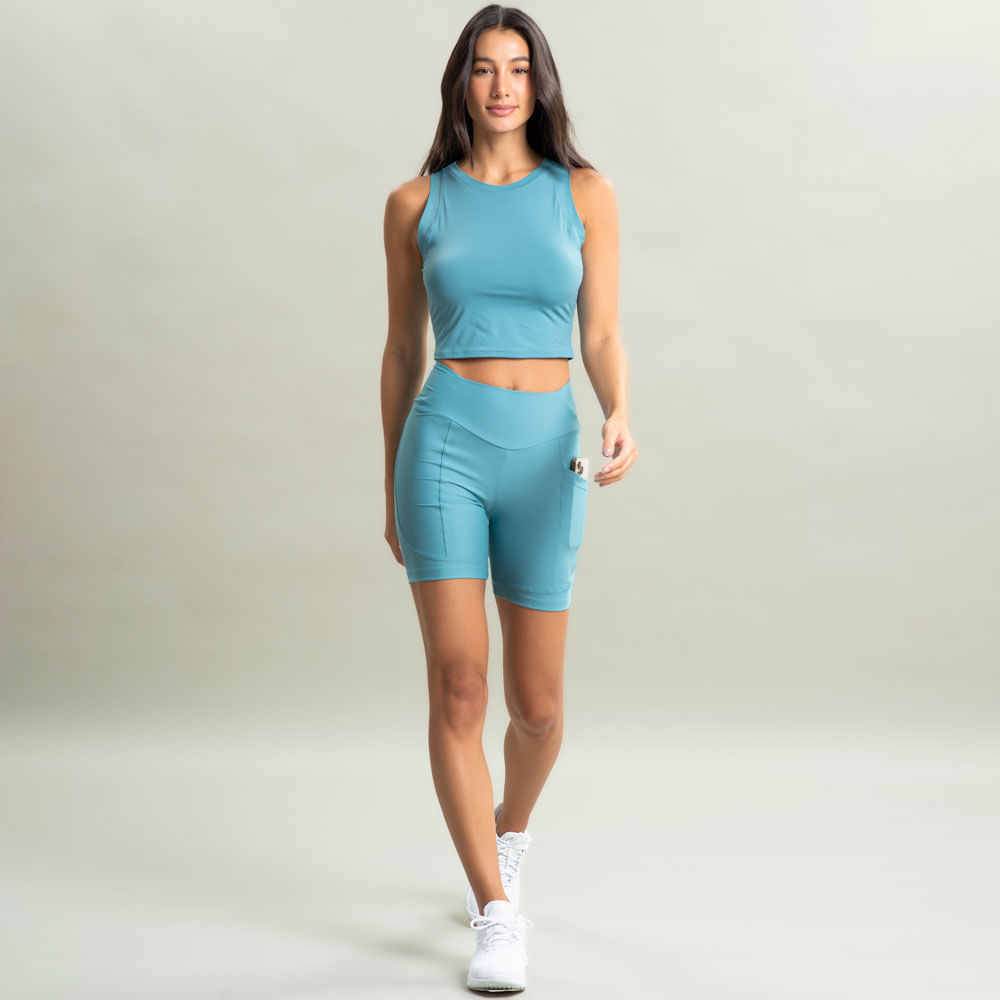Regata Feminina Crop Outside Vivame - Imagem 3 - Mobile