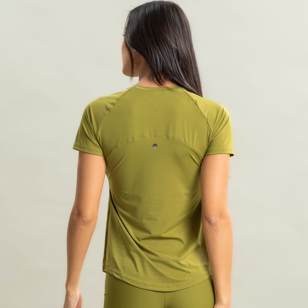 Camiseta Feminina Raglan Outside Vivame Verde - Imagem 2