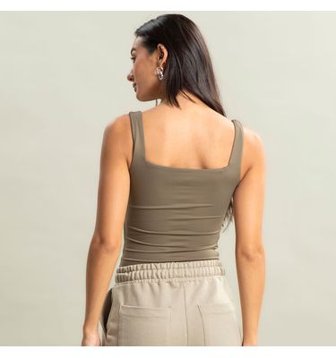 Regata Feminina Squareneck Contour Vivame - Imagem 2 - Mobile
