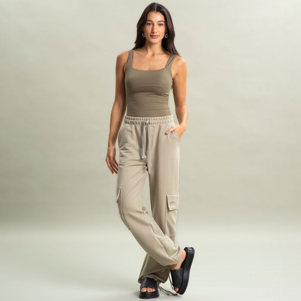 Regata Feminina Squareneck Contour Vivame - Imagem 3 - Mobile