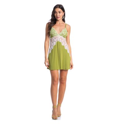 Camisola Curta Com Renda Maya - Imagem 3 - Mobile