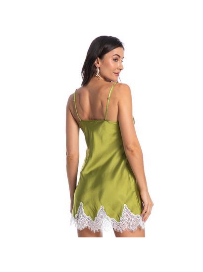 Camisola Curta Com Renda Malu - Imagem 2 - Desktop