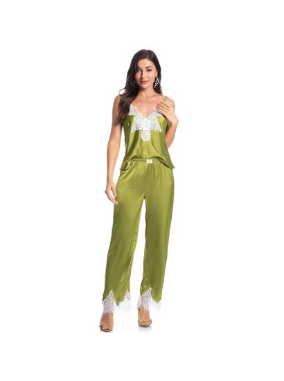 Pijama Longo Com Alças Malu - Imagem 3 - Desktop