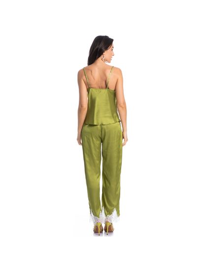 Pijama Longo Com Alças Malu - Imagem 4 - Desktop