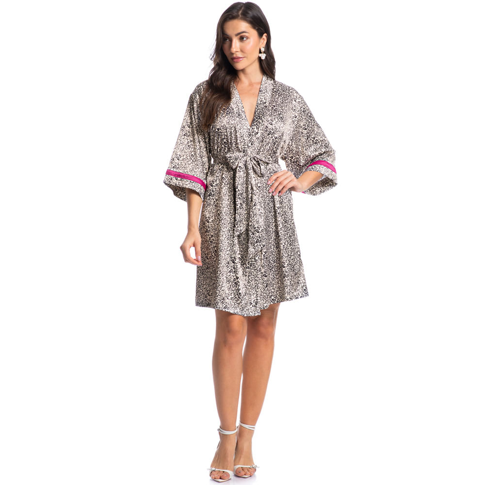 Robe Feminino Curto Luna Onça - Imagem 3 - Mobile