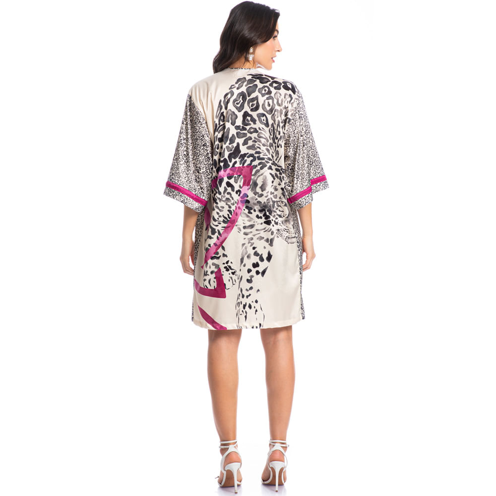 Robe Feminino Curto Luna Onça - Imagem 4 - Mobile