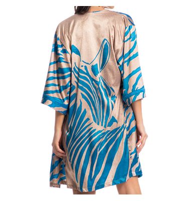 Robe Feminino Curto Luna Zebra - Imagem 5 - Mobile