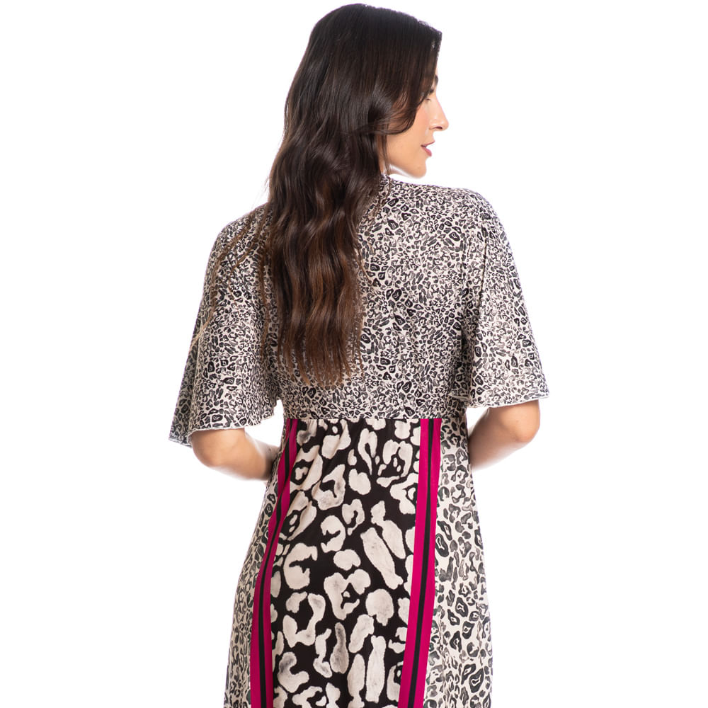Kaftan Feminino Longo Luna Onça - Imagem 2 - Mobile