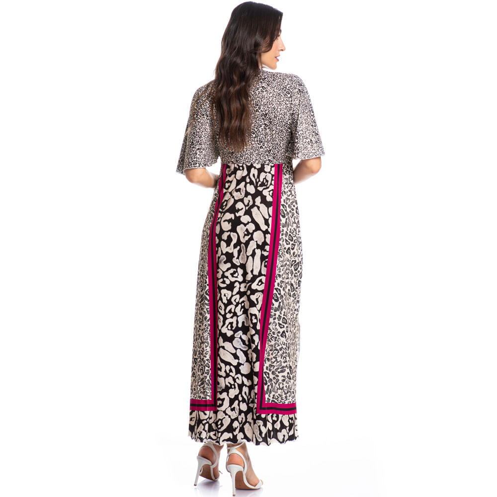 Kaftan Feminino Longo Luna Onça - Imagem 4 - Mobile