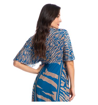 Kaftan Feminino Longo Luna Zebra - Imagem 2 - Mobile