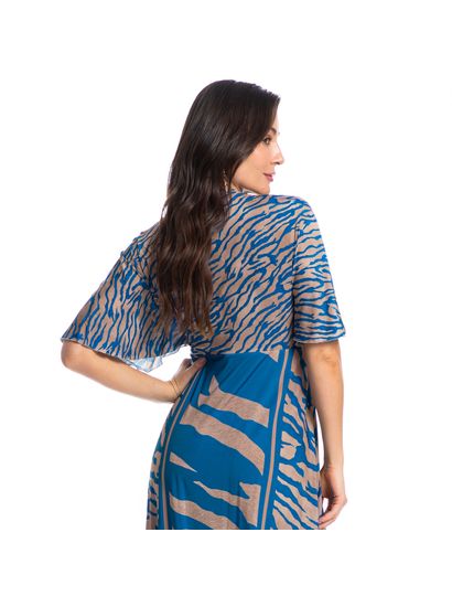 Kaftan Feminino Longo Luna Zebra - Imagem 2 - Desktop