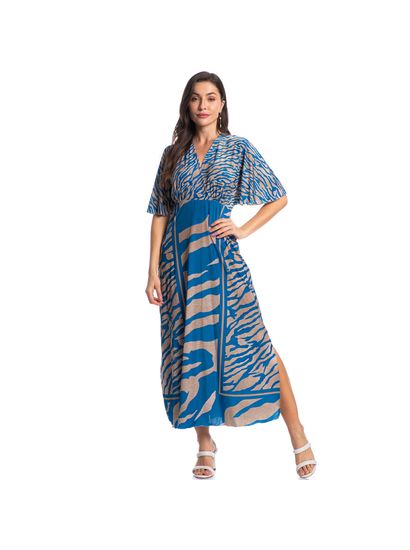 Kaftan Feminino Longo Luna Zebra - Imagem 3 - Desktop