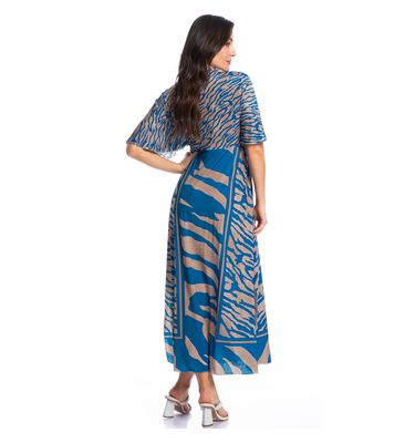 Kaftan Feminino Longo Luna Zebra - Imagem 4 - Mobile