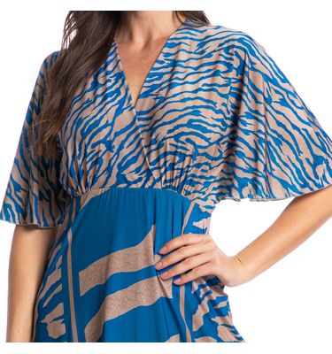 Kaftan Feminino Longo Luna Zebra - Imagem 5 - Mobile