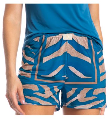 Pijama Feminino Curto Luna Zebra - Imagem 5 - Mobile