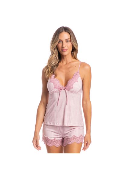 Short Doll Com Renda Babi Manoela Rosa-3 - Imagem 1