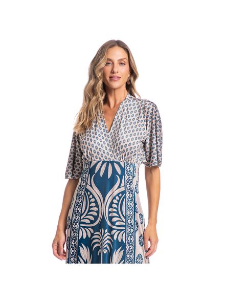 Kaftan Feminino Longo Paola Abacaxi