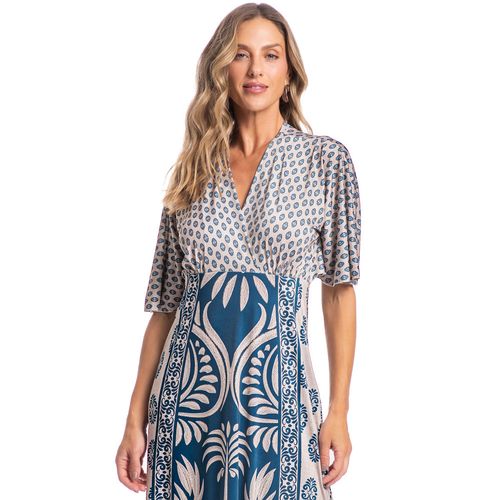 Kaftan Feminino Longo Paola Abacaxi