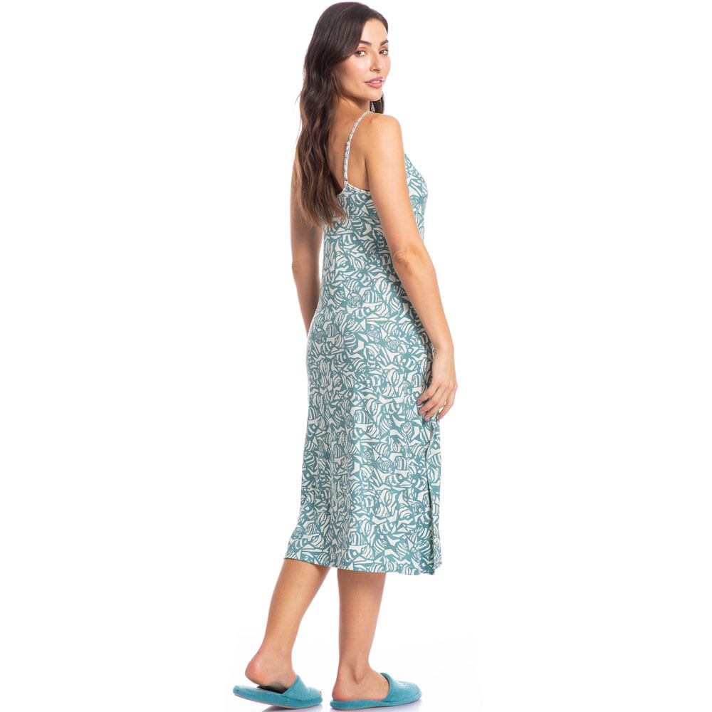 Vestido Midi Estampado Amanda - Imagem 4 - Mobile