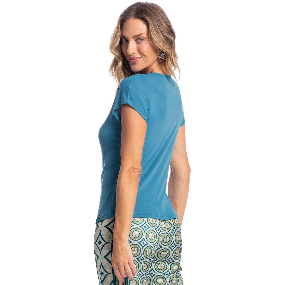Pijama Feminino Pescador Paola Azul-2 - Imagem 2