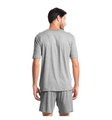 Pijama Masculino Curto Listrado Luiz Tombini - Imagem 2 - Mobile
