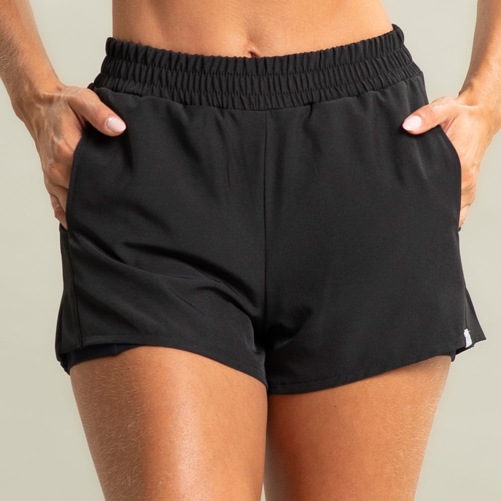 Shorts Duplo Com Bolso Pace Vivame - Imagem 5 - Mobile