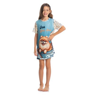Camisão Curto Infantil Nautical - Imagem 3 - Mobile