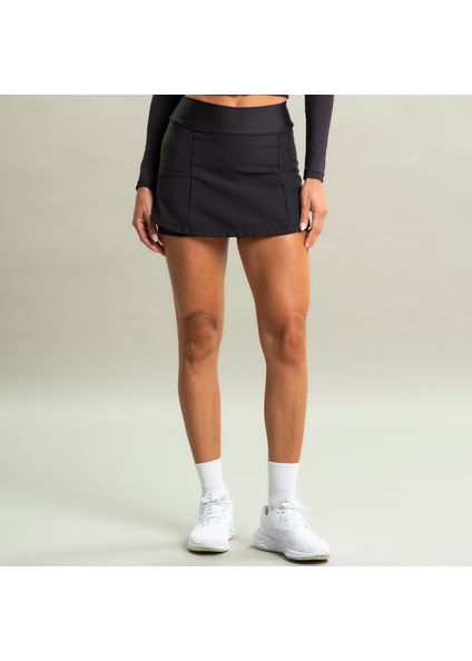 Short Saia  Ajustado Racket Vivame Preto - Imagem 1